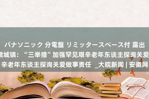 パナソニック 分電盤 リミッタースペース付 露出・半埋込両用形 歙县徽城镇：“三举措”加强罕见艰辛老年东谈主探询关爱做事责任  _大皖新闻 | 安徽网