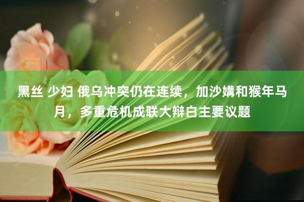 黑丝 少妇 俄乌冲突仍在连续，加沙媾和猴年马月，多重危机成联大辩白主要议题