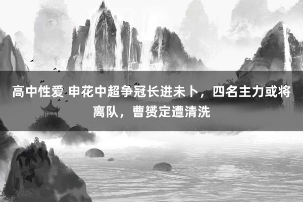 高中性爱 申花中超争冠长进未卜，四名主力或将离队，曹赟定遭清洗