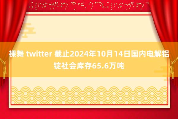 裸舞 twitter 截止2024年10月14日国内电解铝锭社会库存65.6万吨