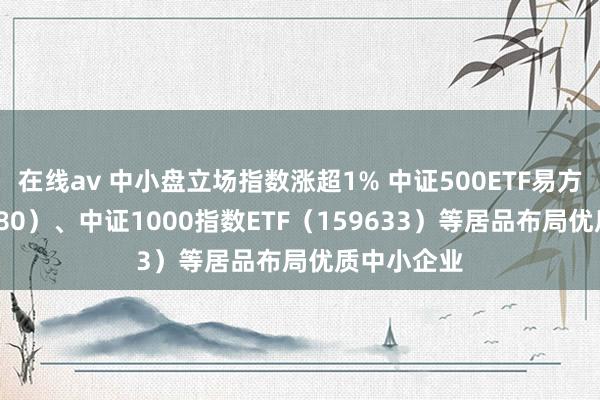 在线av 中小盘立场指数涨超1% 中证500ETF易方达（510580）、中证1000指数ETF（159633）等居品布局优质中小企业