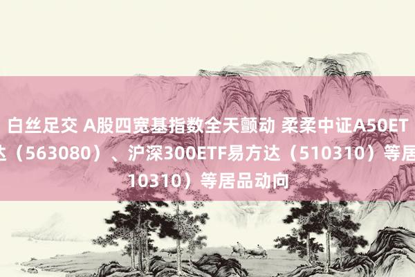 白丝足交 A股四宽基指数全天颤动 柔柔中证A50ETF易方达（563080）、沪深300ETF易方达（510310）等居品动向