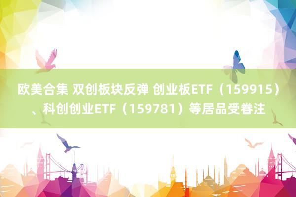 欧美合集 双创板块反弹 创业板ETF（159915）、科创创业ETF（159781）等居品受眷注