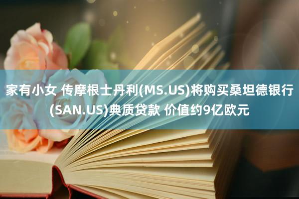 家有小女 传摩根士丹利(MS.US)将购买桑坦德银行(SAN.US)典质贷款 价值约9亿欧元