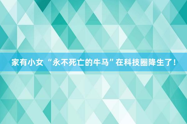 家有小女 “永不死亡的牛马”在科技圈降生了！