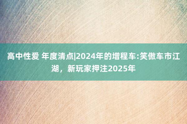 高中性爱 年度清点|2024年的增程车:笑傲车市江湖，新玩家押注2025年